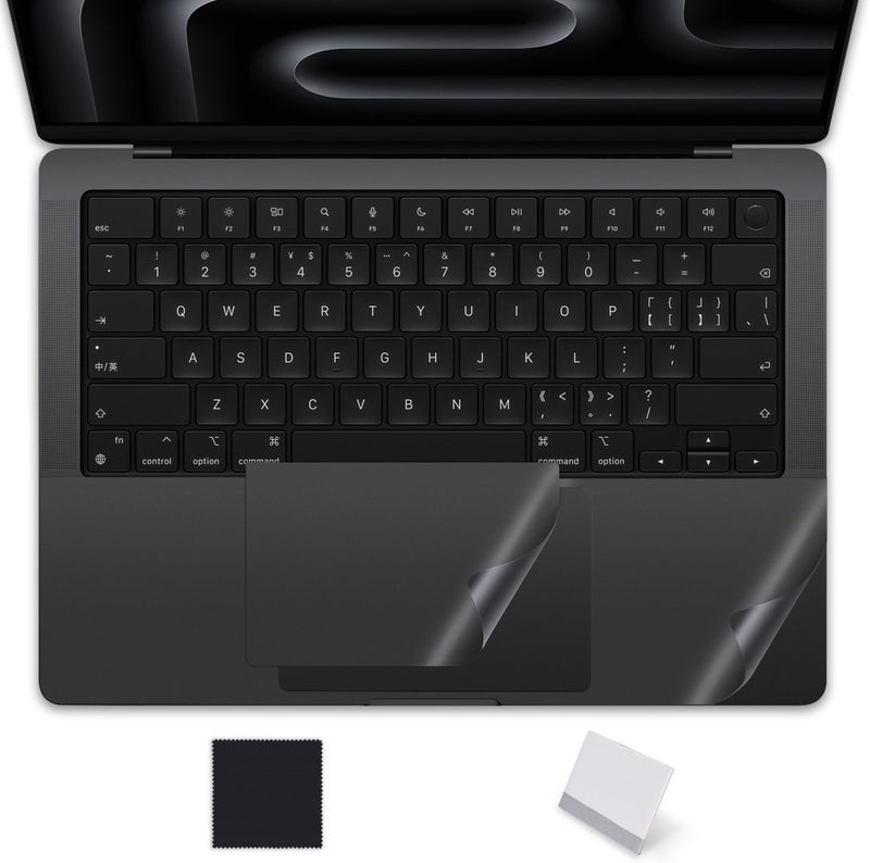 imComor Palm Rest Cover Skin Compatible with 2025 2024 2023 MacBook Pro 14" M5 M4 M3 Chip A3112 A3401 A3185 A2992 A2918 Trackpad Protector Touch Pad Cover Skin, MacBook Pro 14" Accessories, Space Black - Image 1